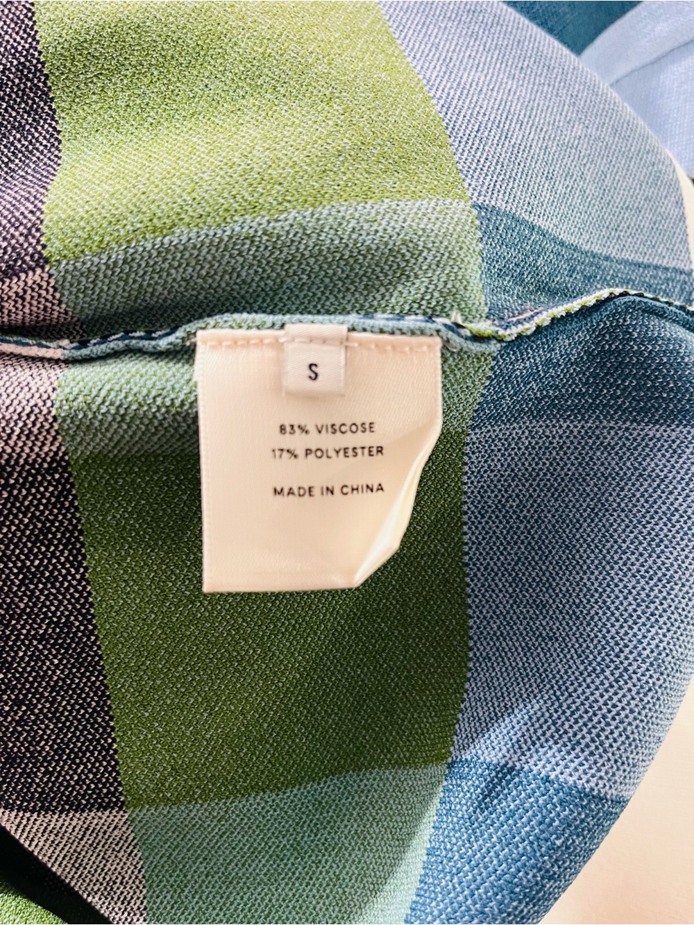 LELA ROSE Checkered Top Sz S - Picture 5 of 6
